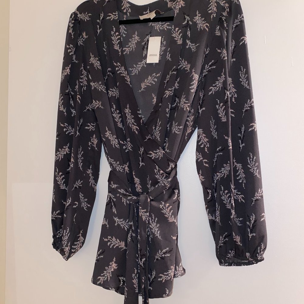 Loft PLUS Silk Wrap Blouse - size 20